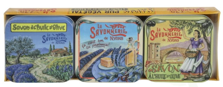 La Savonnerie De Nyons Soap Bar Set 3 Pcs - Provencal Scenes 300 g ryhmässä KAUNEUS JA TERVEYS / Ihonhoito / Kehon hoito / Käsisaippua @ TP E-commerce Nordic AB (D09508)