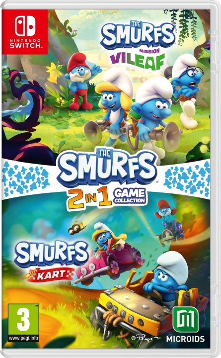 Smurfs 2 in 1 Game Collection (Switch) ryhmässä KODINELEKTRONIIKKA / Pelikonsolit & Tarvikkeet / Nintendo Switch / Pelit @ TP E-commerce Nordic AB (D09902)