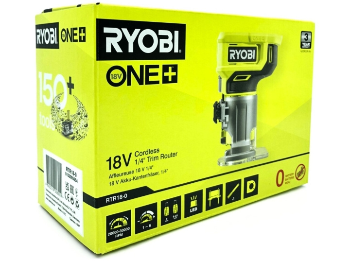 HAND MILL RYOBI RTR18-0 ONE+ 18V WITHOUT BATTERY ryhmässä KOTI, TALOUS JA PUUTARHA / Työkalut & Tee itse / Muut sähkötyökalut @ TP E-commerce Nordic AB (D10131)