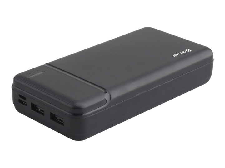 Denver PBS-20007 Powerbank 20000mAh Black ryhmässä ÄLYPUHELIMET JA TABLETIT / Laturit & Kaapelit / Powerbanks @ TP E-commerce Nordic AB (D10143)