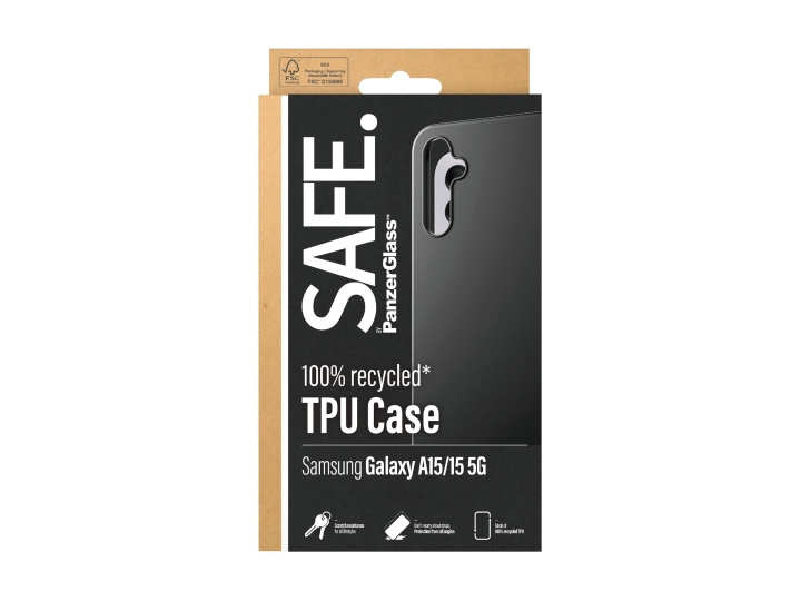 PanzerGlass SAFE. by PanzerGlass Shell to Samsung Galaxy A15, A15 5G, Black ryhmässä ÄLYPUHELIMET JA TABLETIT / Puhelimen suojakotelo / Samsung @ TP E-commerce Nordic AB (D10150)