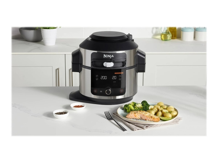 Ninja Foodi OL550EU Multifunctional cooker 1460W Black/ silver ryhmässä KOTI, TALOUS JA PUUTARHA / Kodinkoneet / Yleiskoneet ja monitoimikoneet / Yleiskoneet @ TP E-commerce Nordic AB (D10155)