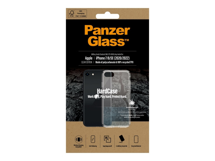 PanzerGlass HardCase Clear Edition Shell Apple iPhone SE (2. generation), SE (3rd generation), Transparent ryhmässä ÄLYPUHELIMET JA TABLETIT / Puhelimen suojakotelo / Apple / Vanhemmat Apple-mallit @ TP E-commerce Nordic AB (D10162)