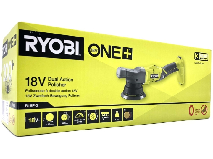 Ryobi One+ R18P-0 18V polisher without battery ryhmässä KOTI, TALOUS JA PUUTARHA / Työkalut & Tee itse / Muut sähkötyökalut @ TP E-commerce Nordic AB (D10164)