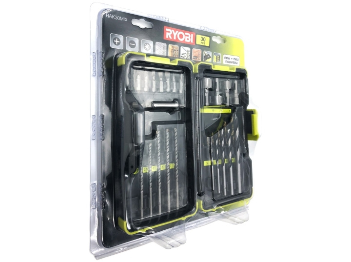 Ryobi RAK30MIX Screwdriver and Drill Set Drill ryhmässä KOTI, TALOUS JA PUUTARHA / Työkalut & Tee itse / Muut Työkalut & Tarvikkeet @ TP E-commerce Nordic AB (D10166)