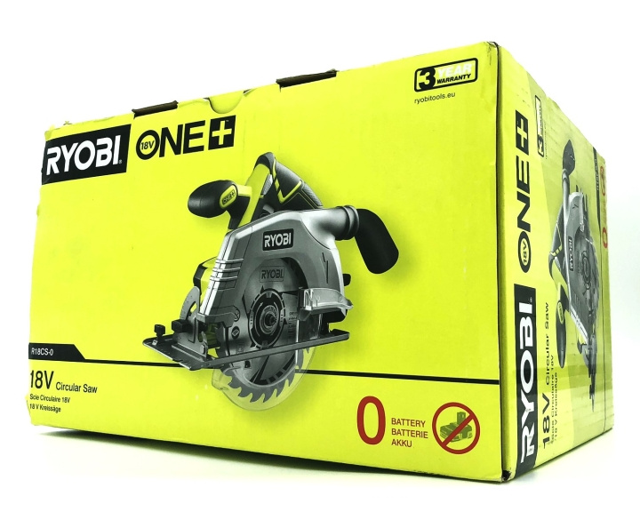 Ryobi One+ R18CS Circular Saw without Battery ryhmässä KOTI, TALOUS JA PUUTARHA / Työkalut & Tee itse / Muut sähkötyökalut @ TP E-commerce Nordic AB (D10167)