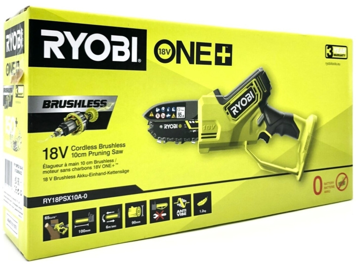 Ryobi ONE+ RY18PSX10A-0 18V Chainsaw 10cm No battery ryhmässä KOTI, TALOUS JA PUUTARHA / Työkalut & Tee itse / Muut sähkötyökalut @ TP E-commerce Nordic AB (D10169)