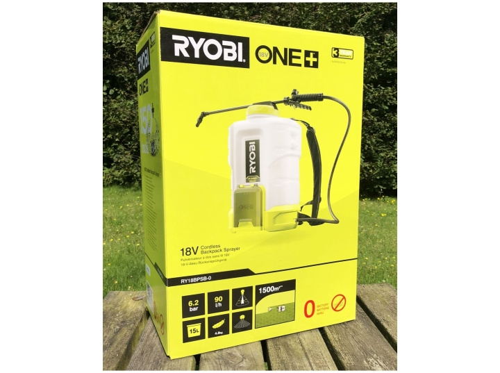 Ryobi ONE+ RY18BPSB-0 18V Backpack Garden Sprayer No Battery ryhmässä KOTI, TALOUS JA PUUTARHA / Työkalut & Tee itse / Muut sähkötyökalut @ TP E-commerce Nordic AB (D10187)