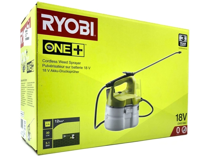 Ryobi ONE+ OWS1880 18V garden sprayer without battery ryhmässä KOTI, TALOUS JA PUUTARHA / Puutarhatuotteet / Puutarhatyökalut @ TP E-commerce Nordic AB (D10188)