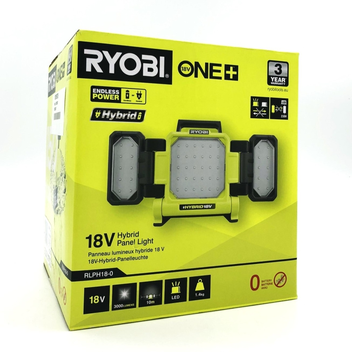 Ryobi RLPH18-0 ONE+ 18V Work Light – Solo ryhmässä KOTI, TALOUS JA PUUTARHA / Työkalut & Tee itse / Muut sähkötyökalut @ TP E-commerce Nordic AB (D10191)