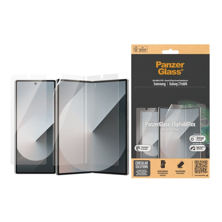 PanzerGlass Flipfoldflex Screen Protector Samsung Galaxy Z Fold6 Glass & Film ryhmässä ÄLYPUHELIMET JA TABLETIT / Puhelimen suojakotelo / Samsung @ TP E-commerce Nordic AB (D10199)