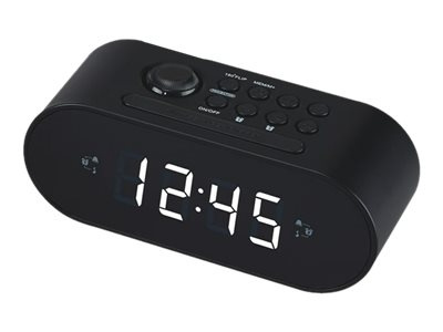 Denver CRP-717 Clock Radio Black ryhmässä KOTI, TALOUS JA PUUTARHA / Kellot ja laskimet / Herätyskellot @ TP E-commerce Nordic AB (D10218)