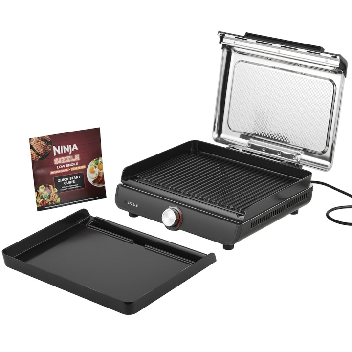 Ninja GR101EU Sizzle Griddle & Grill 1450W Musta ryhmässä KOTI, TALOUS JA PUUTARHA / Puutarhatuotteet / Grillit & grillitarvikkeet @ TP E-commerce Nordic AB (D10219)