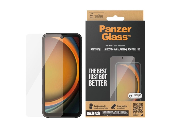 PanzerGlass Samsung Screen Protector Galaxy Xcover 6 Pro, XCover7 ryhmässä ÄLYPUHELIMET JA TABLETIT / Puhelimen suojakotelo / Samsung @ TP E-commerce Nordic AB (D10227)