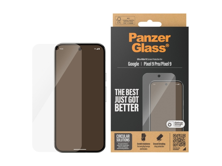 PanzerGlass Google Pixel 9, 9 Pro ryhmässä ÄLYPUHELIMET JA TABLETIT / Puhelimen suojakotelo / Google @ TP E-commerce Nordic AB (D10229)