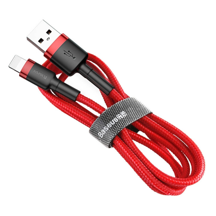 Baseus Cafule USB till Lightning 2m Red ryhmässä TIETOKOONET & TARVIKKEET / Kaapelit & Sovittimet / USB / USB-C @ TP E-commerce Nordic AB (D10238)