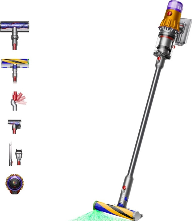 Dyson V12 Detect Slim Absolute Cordless Handheld Vacuum Cleaner, 150W 0.35 litre, Gold ryhmässä KOTI, TALOUS JA PUUTARHA / Siivoustuotteet / Imurit & Tarvikkeet / Varsi-imurit @ TP E-commerce Nordic AB (D10239)