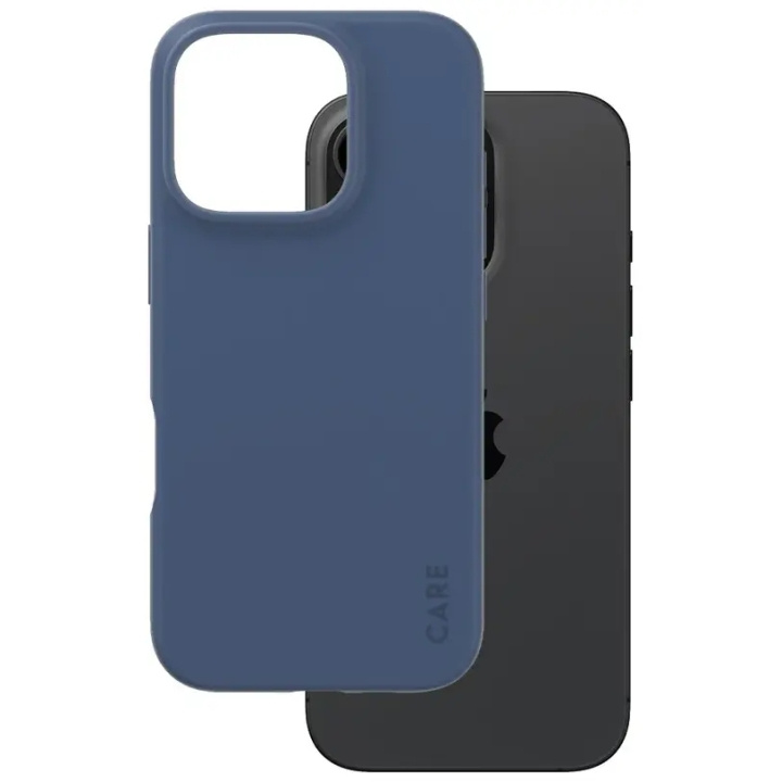 PanzerGlass CARE Fashionable Case til iPhone 16 Pro Blue ryhmässä ÄLYPUHELIMET JA TABLETIT / Puhelimen suojakotelo / Apple / iPhone 16 @ TP E-commerce Nordic AB (D10255)