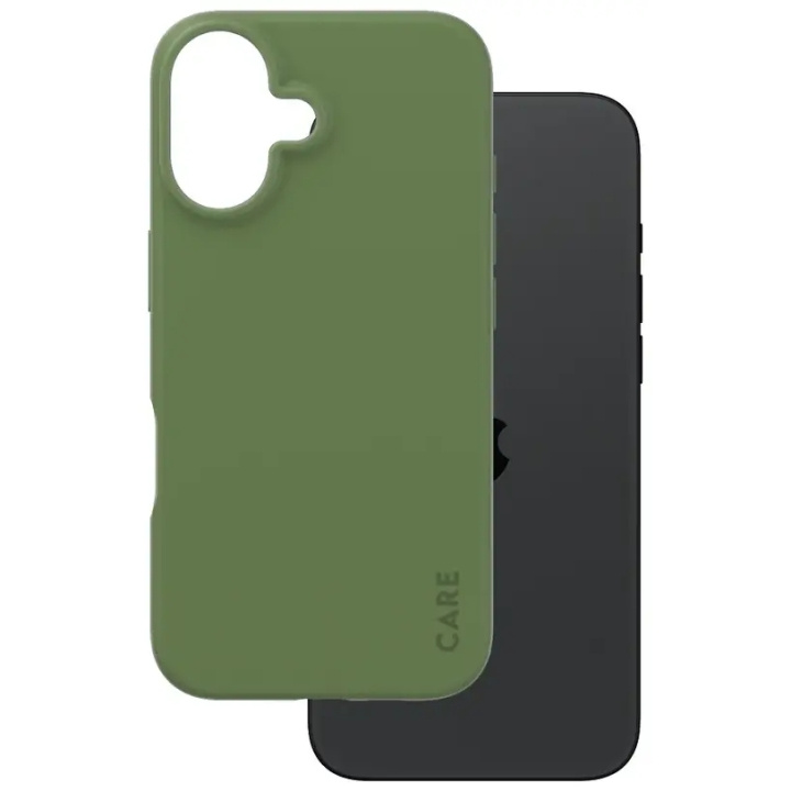 PanzerGlass CARE Fashionable Case for iPhone 16 Green ryhmässä ÄLYPUHELIMET JA TABLETIT / Puhelimen suojakotelo / Apple / iPhone 16 @ TP E-commerce Nordic AB (D10258)