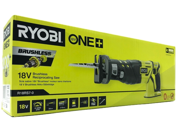 Ryobi One+ R18RS7-0 reciprocating saw Without battery ryhmässä KOTI, TALOUS JA PUUTARHA / Työkalut & Tee itse / Muut sähkötyökalut @ TP E-commerce Nordic AB (D10279)