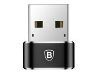 Baseus USB-C adapter Black ryhmässä TIETOKOONET & TARVIKKEET / Kaapelit & Sovittimet / USB / USB-A @ TP E-commerce Nordic AB (D10282)