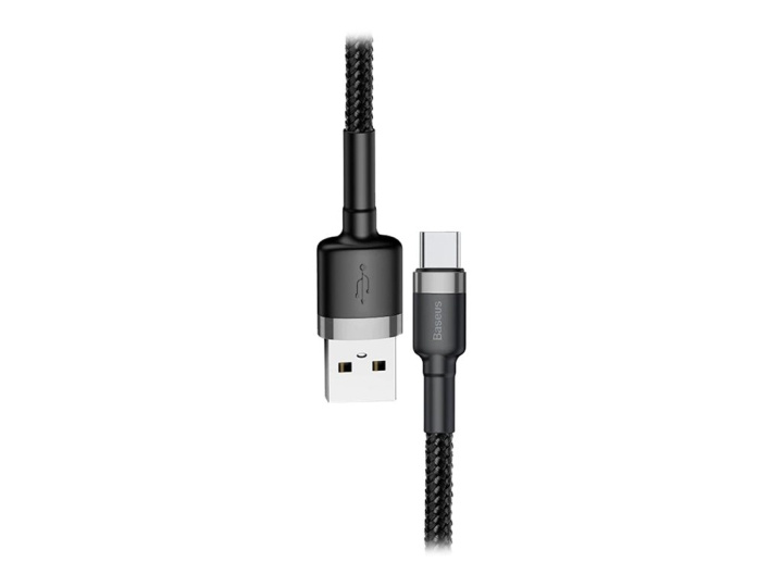 Baseus Cafule USB 2.0 USB Type-C cable 3m Black Grey ryhmässä TIETOKOONET & TARVIKKEET / Kaapelit & Sovittimet / USB / USB-C @ TP E-commerce Nordic AB (D10283)