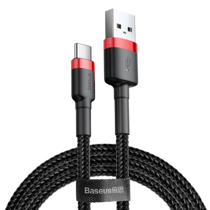 Baseus USB-A 2.0 til USB-C kabel 0.5m Black ryhmässä TIETOKOONET & TARVIKKEET / Kaapelit & Sovittimet / USB / USB-C @ TP E-commerce Nordic AB (D10307)