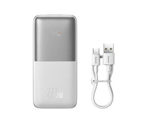 Baseus Bipow Pro 10000mAh 2xUSB USB-C 22.5W (white) Powerbank ryhmässä ÄLYPUHELIMET JA TABLETIT / Laturit & Kaapelit / Powerbanks @ TP E-commerce Nordic AB (D10312)