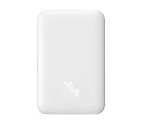 Baseus Magnetic 10000mAh 20W MagSafe Powerbank White ryhmässä ÄLYPUHELIMET JA TABLETIT / Laturit & Kaapelit / Powerbanks @ TP E-commerce Nordic AB (D10313)