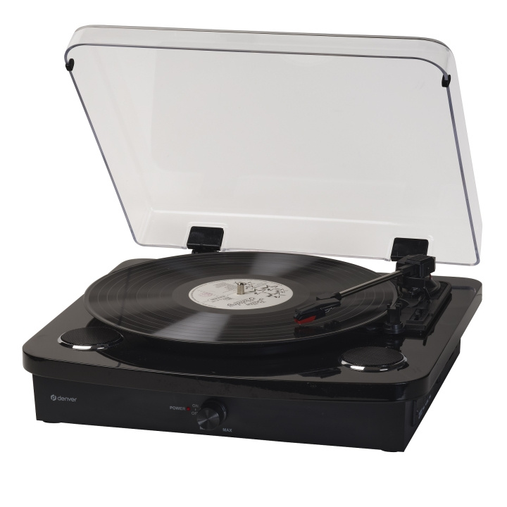 Denver VPL-230B Turntable Stereo Black ryhmässä KODINELEKTRONIIKKA / Ääni & Kuva / Kotiteatteri, HiFi ja kannettavat / Compact Stereo & Levysoitin @ TP E-commerce Nordic AB (D10333)