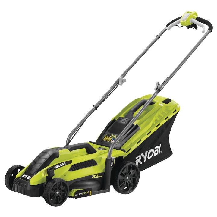 Ryobi RLM13E33S Lawn Mower Electric 33 cm 1300W without battery ryhmässä KOTI, TALOUS JA PUUTARHA / Työkalut & Tee itse / Muut sähkötyökalut @ TP E-commerce Nordic AB (D10351)