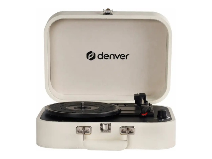 Denver VPL-130 Turntable Stereo White ryhmässä KODINELEKTRONIIKKA / Ääni & Kuva / Kotiteatteri, HiFi ja kannettavat / Compact Stereo & Levysoitin @ TP E-commerce Nordic AB (D10360)