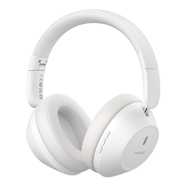 Baseus Bass 30 Max Stereo Wireless Headset White ryhmässä KODINELEKTRONIIKKA / Ääni & Kuva / Kuulokkeet & Tarvikkeet / Kuulokkeet @ TP E-commerce Nordic AB (D10374)