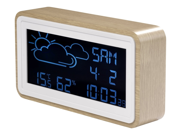 Denver WS-72 Weather Station Indoor Wood ryhmässä KOTI, TALOUS JA PUUTARHA / Tuulettimet ja ilmastointilaitteet / Lämpömittarit ja sääasemat @ TP E-commerce Nordic AB (D10401)