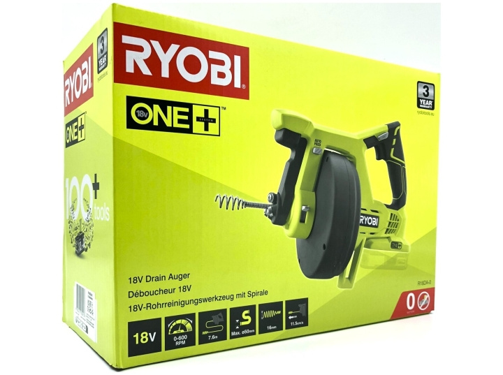 Ryobi ONE+ R18DA-0 18V Drain Cleaner No Battery ryhmässä KOTI, TALOUS JA PUUTARHA / Työkalut & Tee itse / Muut sähkötyökalut @ TP E-commerce Nordic AB (D10404)