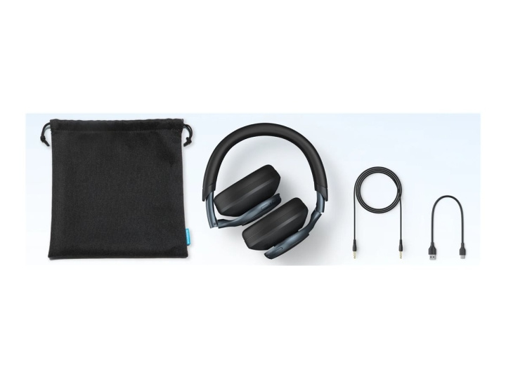 Anker Soundcore Space One Wireless Wired Headphones Black ryhmässä KODINELEKTRONIIKKA / Ääni & Kuva / Kuulokkeet & Tarvikkeet / Kuulokkeet @ TP E-commerce Nordic AB (D10423)