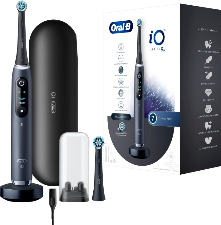 Oral B iO Serie 9N Electric toothbrush, Black Onyx ryhmässä KAUNEUS JA TERVEYS / Suunhoito / Sähköhammasharjat @ TP E-commerce Nordic AB (D10470)