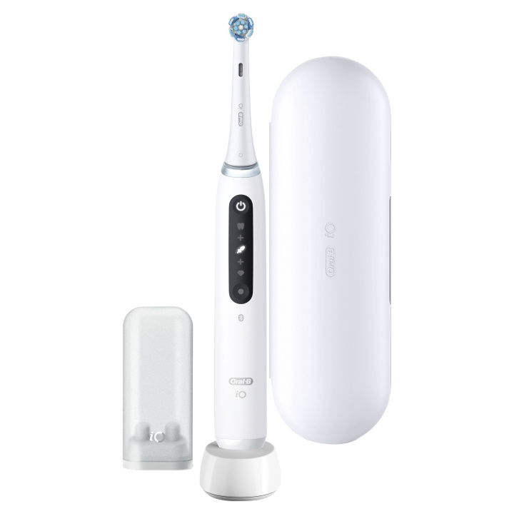 Oral B iO Series 5 Electric toothbrush, White ryhmässä KAUNEUS JA TERVEYS / Suunhoito / Sähköhammasharjat @ TP E-commerce Nordic AB (D10478)