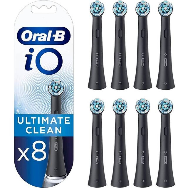 Oral B Electric Brush Heads iO Ultimate Clean, 8-pack Black ryhmässä KAUNEUS JA TERVEYS / Suunhoito / Sähköhammasharjat Tarvikkeet @ TP E-commerce Nordic AB (D10485)