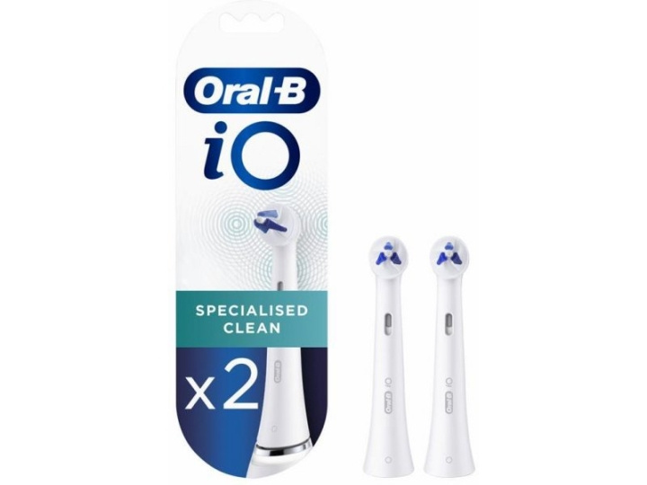 Oral B iO Specialised Clean White brush heads, 2 pcs ryhmässä KAUNEUS JA TERVEYS / Suunhoito / Sähköhammasharjat Tarvikkeet @ TP E-commerce Nordic AB (D10486)