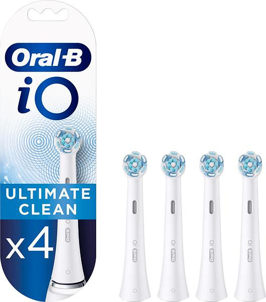 Oral B iO Ultimate Clean Brush Head, White 4-pack ryhmässä KAUNEUS JA TERVEYS / Suunhoito / Sähköhammasharjat Tarvikkeet @ TP E-commerce Nordic AB (D10499)