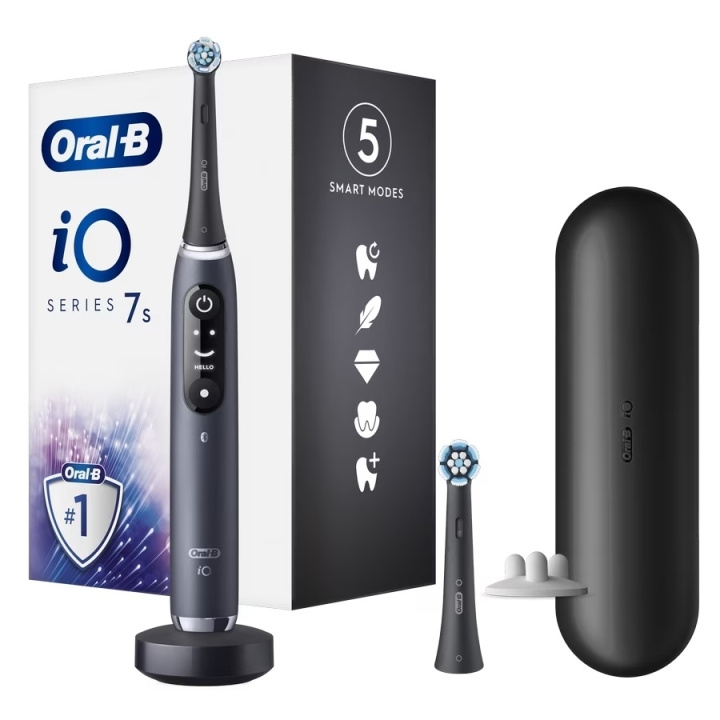 Oral B iO Series 7S Electric toothbrush, Black Onyx ryhmässä KAUNEUS JA TERVEYS / Suunhoito / Sähköhammasharjat @ TP E-commerce Nordic AB (D10506)