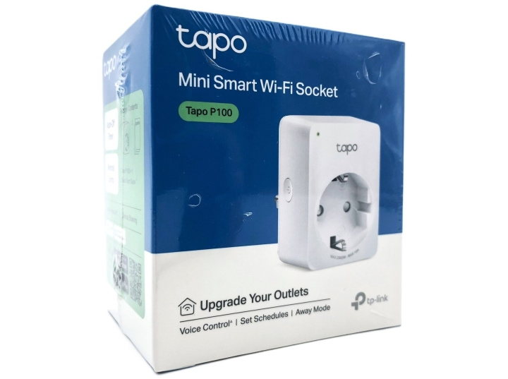 TP-Link Tapo P100 Smart Plug Wireless ryhmässä KOTI, TALOUS JA PUUTARHA / Älykodit / Smart plugs @ TP E-commerce Nordic AB (D10515)