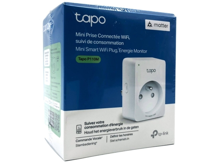 TP-Link Tapo P110M V1 Smart Plug Wireless ryhmässä KOTI, TALOUS JA PUUTARHA / Älykodit / Smart plugs @ TP E-commerce Nordic AB (D10532)