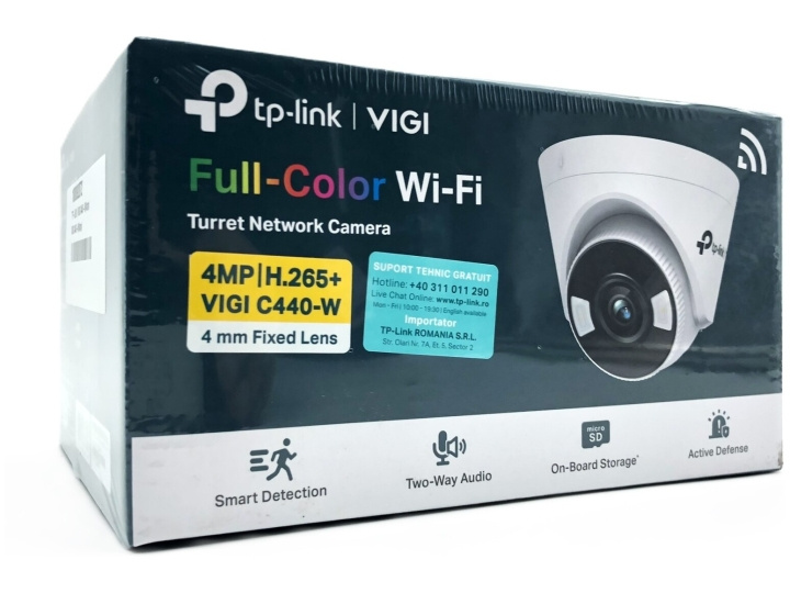 TP-Link VIGI C440-W V1 Network Surveillance Camera 2560 x 1440 ryhmässä KOTI, TALOUS JA PUUTARHA / Hälytys ja turvallisuus / Valvontakamerat / Digitaalinen (verkko) / Sisäkamerat @ TP E-commerce Nordic AB (D10535)