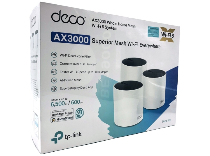 TP-Link Deco X55 V1.60 Wi-Fi-system Desktop ryhmässä TIETOKOONET & TARVIKKEET / Verkko / Wifi-vahvistimet @ TP E-commerce Nordic AB (D10539)