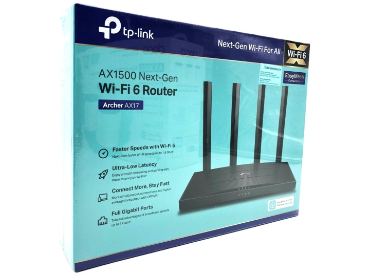 TP-Link Archer AX17 V1 wireless router Desktop ryhmässä TIETOKOONET & TARVIKKEET / Verkko / Reititin @ TP E-commerce Nordic AB (D10542)