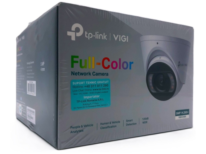 TP-Link VIGI C445 V1 Network Surveillance Camera 2880 x 1620 ryhmässä KOTI, TALOUS JA PUUTARHA / Hälytys ja turvallisuus / Valvontakamerat / Digitaalinen (verkko) / Sisäkamerat @ TP E-commerce Nordic AB (D10544)