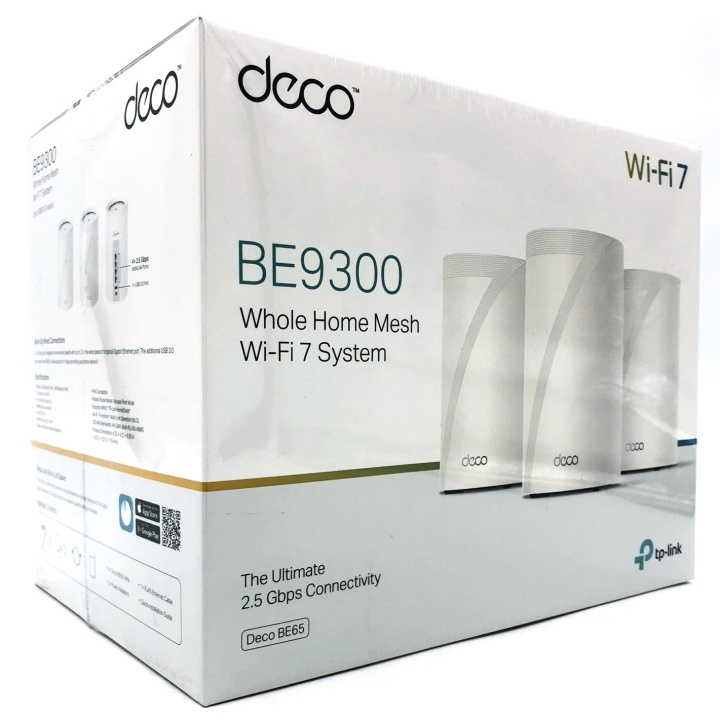 TP-Link Deco BE65 V1 Wi-Fi-system Desktop ryhmässä TIETOKOONET & TARVIKKEET / Verkko / Wifi-vahvistimet @ TP E-commerce Nordic AB (D10578)