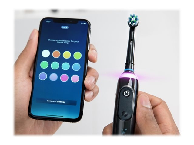 Braun Oral-B Midnight Black Toothbrush ryhmässä KAUNEUS JA TERVEYS / Suunhoito / Sähköhammasharjat @ TP E-commerce Nordic AB (D10584)